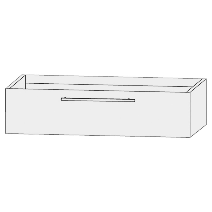 Élément inférieur  Design Line Tess
120 x 32 x 44 cm
élément de tiroir, 1&nbsp;tiroir
pour lavabo pour meuble 107846/849