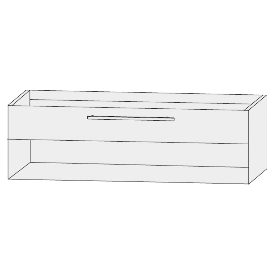 Élément inférieur  Design Line Tess
140 x 48 x 44 cm
élément de tiroir, 1&nbsp;tiroir
niche ouverte en bas
pour lavabo pour meuble 107850