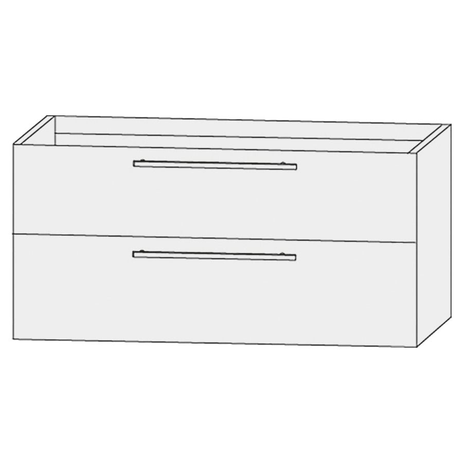 Élément inférieur  Design Line Tess
140 x 56 x 44 cm
élément de tiroir, 2&nbsp;tiroirs
pour lavabo pour meuble 107850