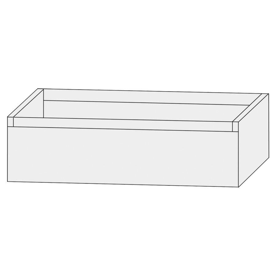 Élément inférieur  Design Line Tess
90 x 28 x 44 cm
élément de tiroir, 1&nbsp;tiroir
sans poignée, pour lavabo pour meuble
107845