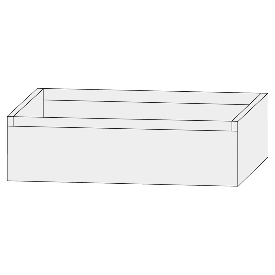 Élément inférieur  Design Line Tess
140 x 28 x 44 cm
élément de tiroir, 1&nbsp;tiroir
sans poignée, pour lavabo pour meuble
107850