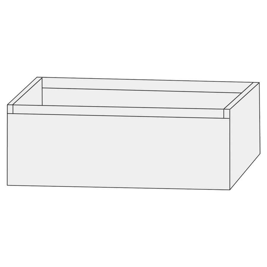 Élément inférieur  Design Line Tess
90 x 36 x 44 cm
élément de tiroir, 1&nbsp;tiroir
sans poignée, pour lavabo pour meuble
107845