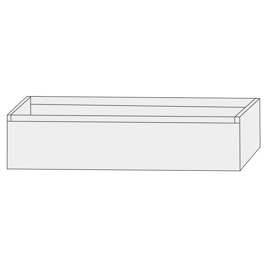 Élément inférieur  Design Line Tess
140 x 36 x 44 cm
élément de tiroir, 1&nbsp;tiroir
sans poignée, pour lavabo pour meuble
Q!flat/Squared
