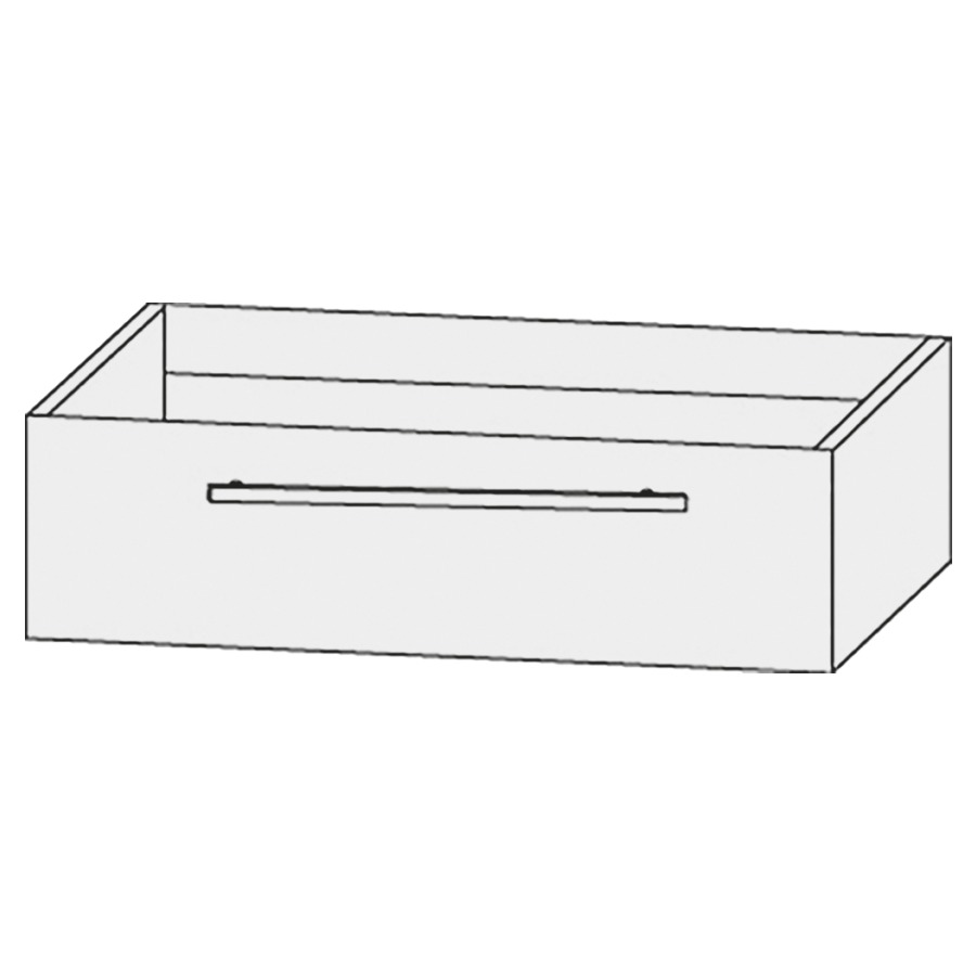 Élément inférieur  Design Line Tess
80 x 24 x 44 cm
élément de tiroir, 1&nbsp;tiroir
pour lavabo pour meuble Q!flat/Squared