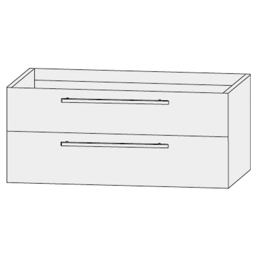 Élément inférieur  Design Line Tess
80 x 48 x 44 cm
élément de tiroir, 2&nbsp;tiroirs
pour lavabo pour meuble 107157