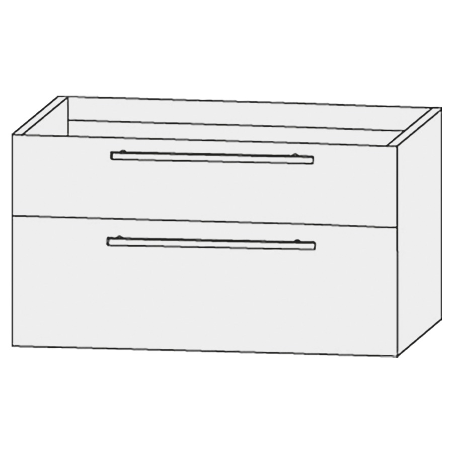 Élément inférieur  Design Line Tess
80 x 56 x 44 cm
élément de tiroir, 2&nbsp;tiroirs
pour lavabo pour meuble 107157