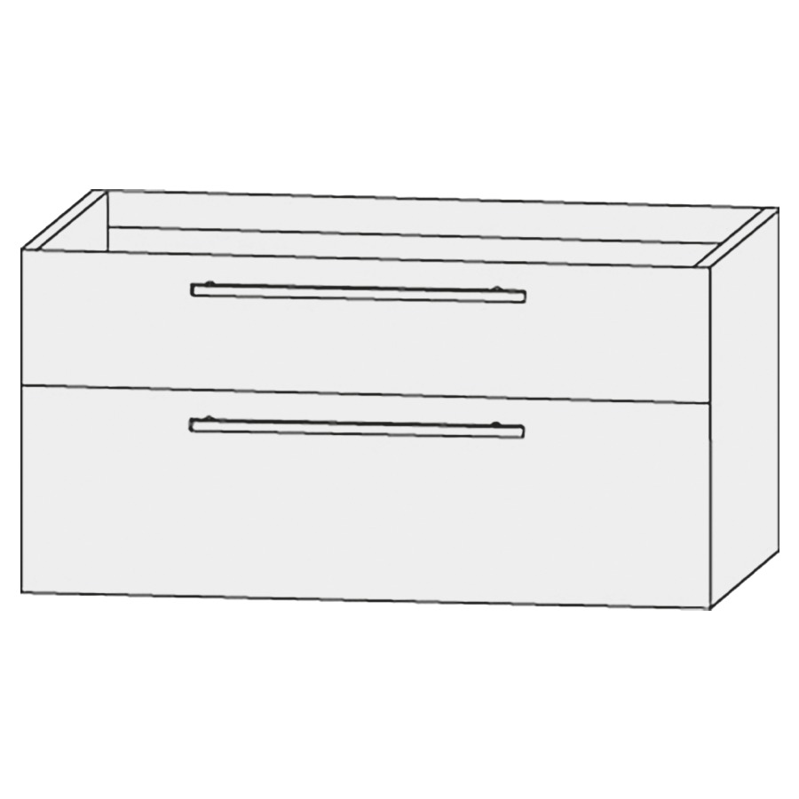Élément inférieur  Design Line Tess
100 x 56 x 44 cm
élément de tiroir, 2&nbsp;tiroirs
pour lavabo pour meuble 107159