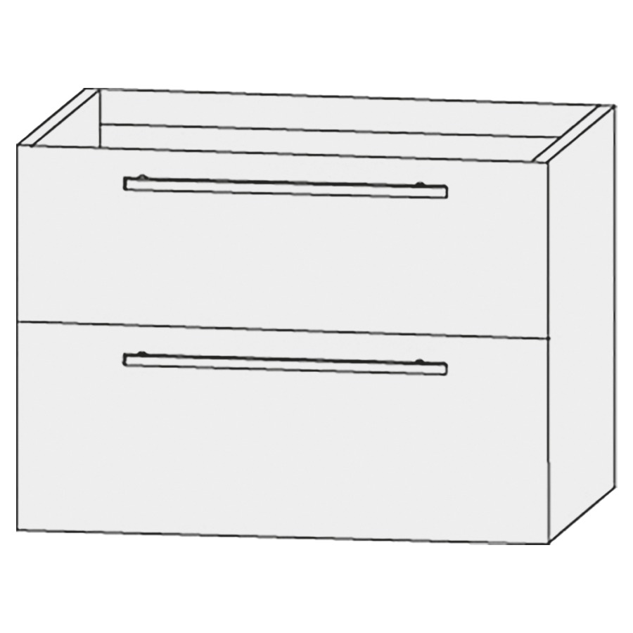 Élément inférieur  Design Line Tess
80 x 64 x 44 cm
élément de tiroir, 2&nbsp;tiroirs
pour lavabo pour meuble 107157