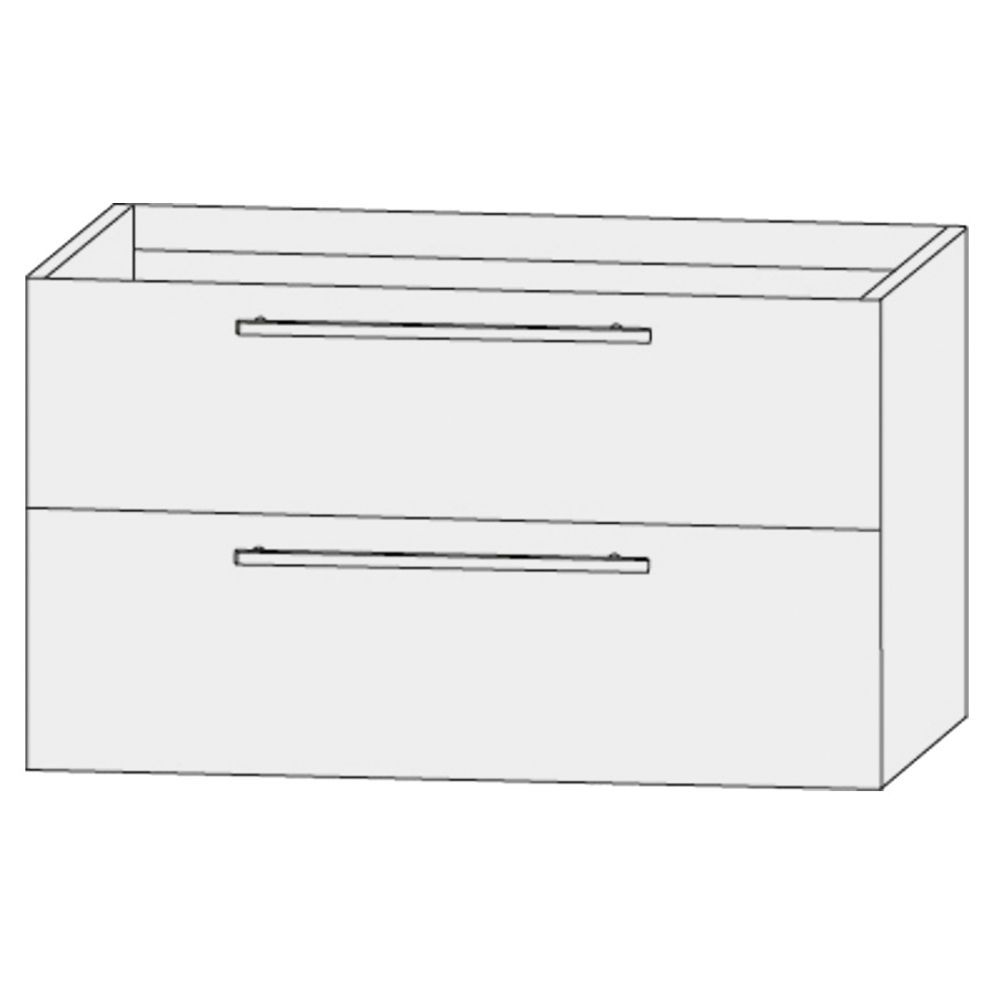Élément inférieur  Design Line Tess
10 x 64 x 44 cm
élément de tiroir, 2&nbsp;tiroirs
pour lavabo pour meuble 107159