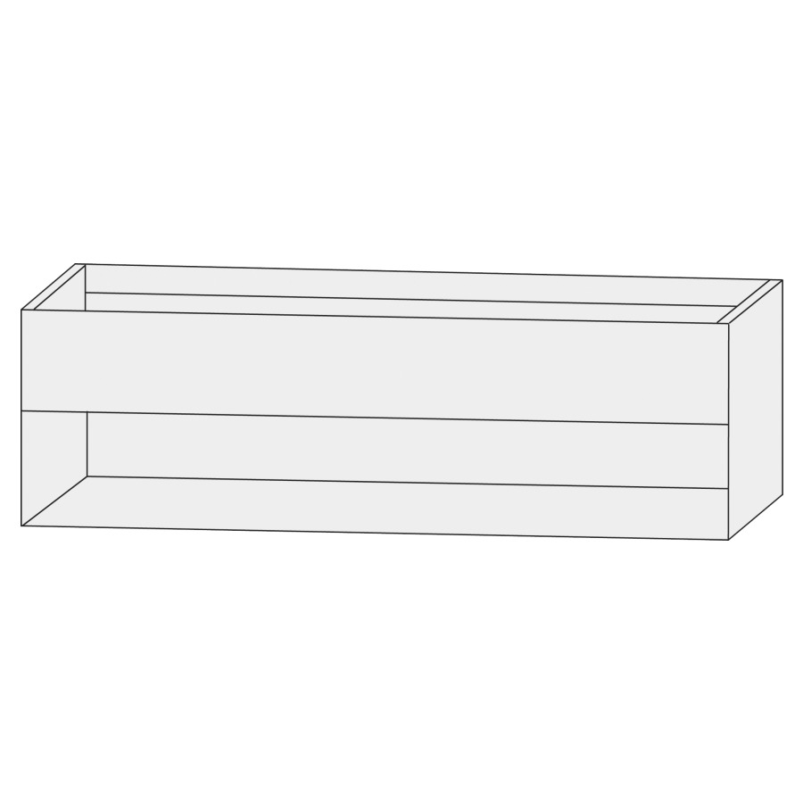 Élément inférieur  Design Line Tess
140 x 52 x 44 cm
élément de tiroir, 1&nbsp;tiroir
sans poignée, niche ouverte en bas
pour lavabo pour meuble 107850