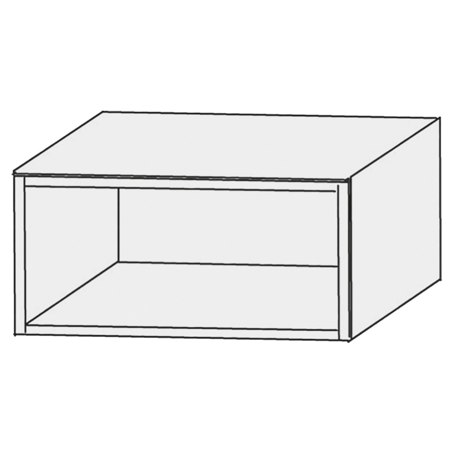 Élément d'armoire Design Line Platino 2.0
15-60 x 24 x 30.1-47 cm
étagère ouverte, sans tablette
mesures selon les indications