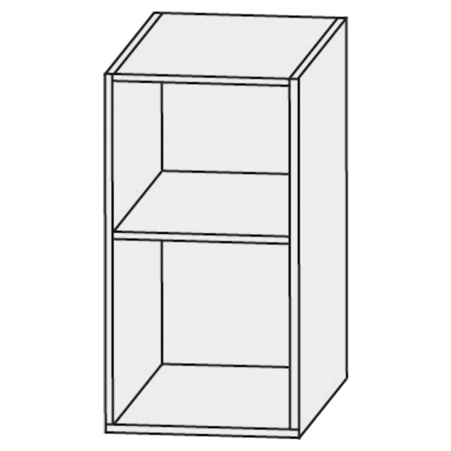 Élément d'armoire Design Line Platino 2.0
15-60 x 56 x 15-30 cm
étagère ouverte, 1&nbsp;tablette
mesures selon les indications