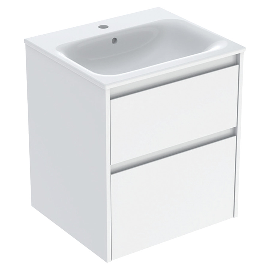 Combinaison de meuble RENOVA PLAN
55 x 62.1 x 48 cm
avec lavabo meuble blanc avec trop-plein
élément de tiroir, 2&nbsp;tiroirs
sans siphon gain de place
avec matériel de fixation