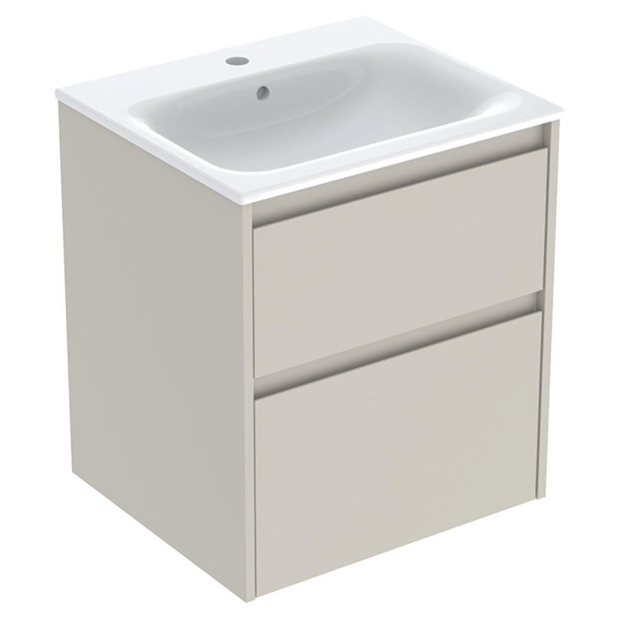 Combinaison de meuble RENOVA PLAN
55 x 62.1 x 48 cm
avec lavabo meuble blanc avec trop-plein
élément de tiroir, 2&nbsp;tiroirs
sans siphon gain de place
avec matériel de fixation