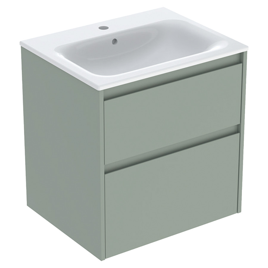 Combinaison de meuble RENOVA PLAN
60 x 62.1 x 48 cm
avec lavabo meuble blanc avec trop-plein
élément de tiroir, 2&nbsp;tiroirs
sans siphon gain de place
avec matériel de fixation