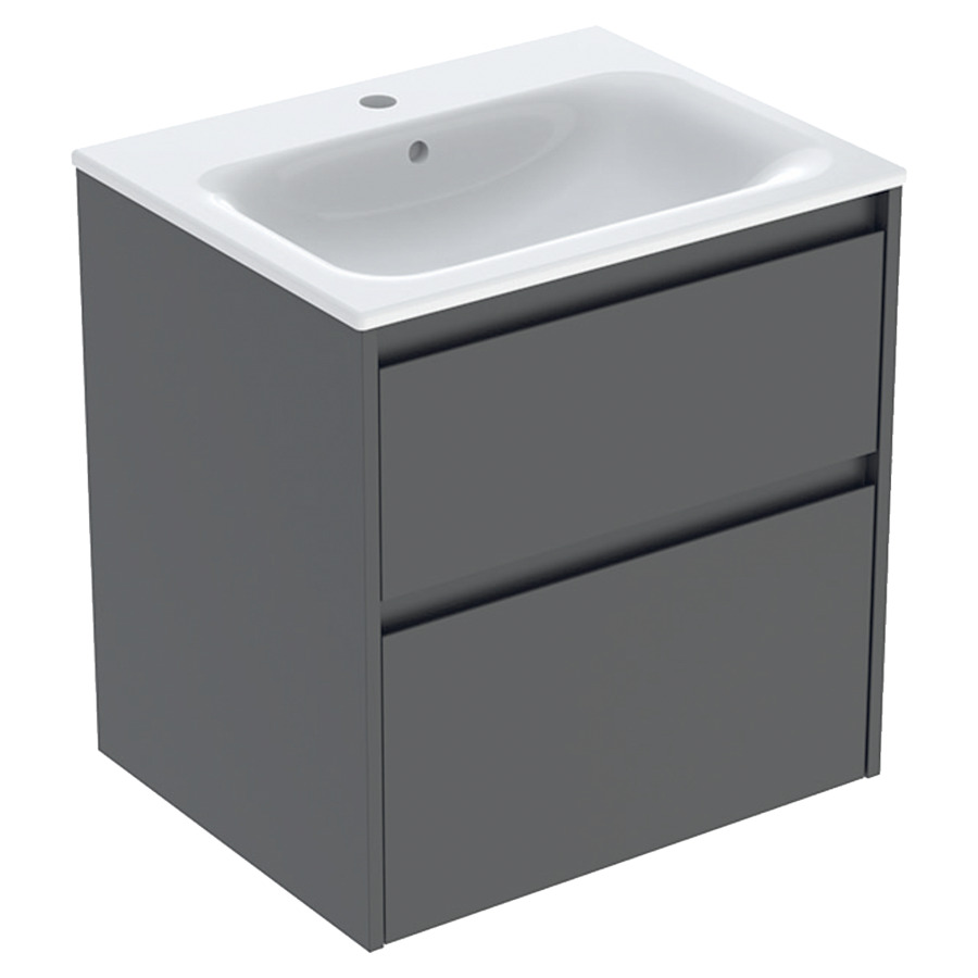 Combinaison de meuble RENOVA PLAN
60 x 62.1 x 48 cm
avec lavabo meuble blanc avec trop-plein
élément de tiroir, 2&nbsp;tiroirs
sans siphon gain de place
avec matériel de fixation
