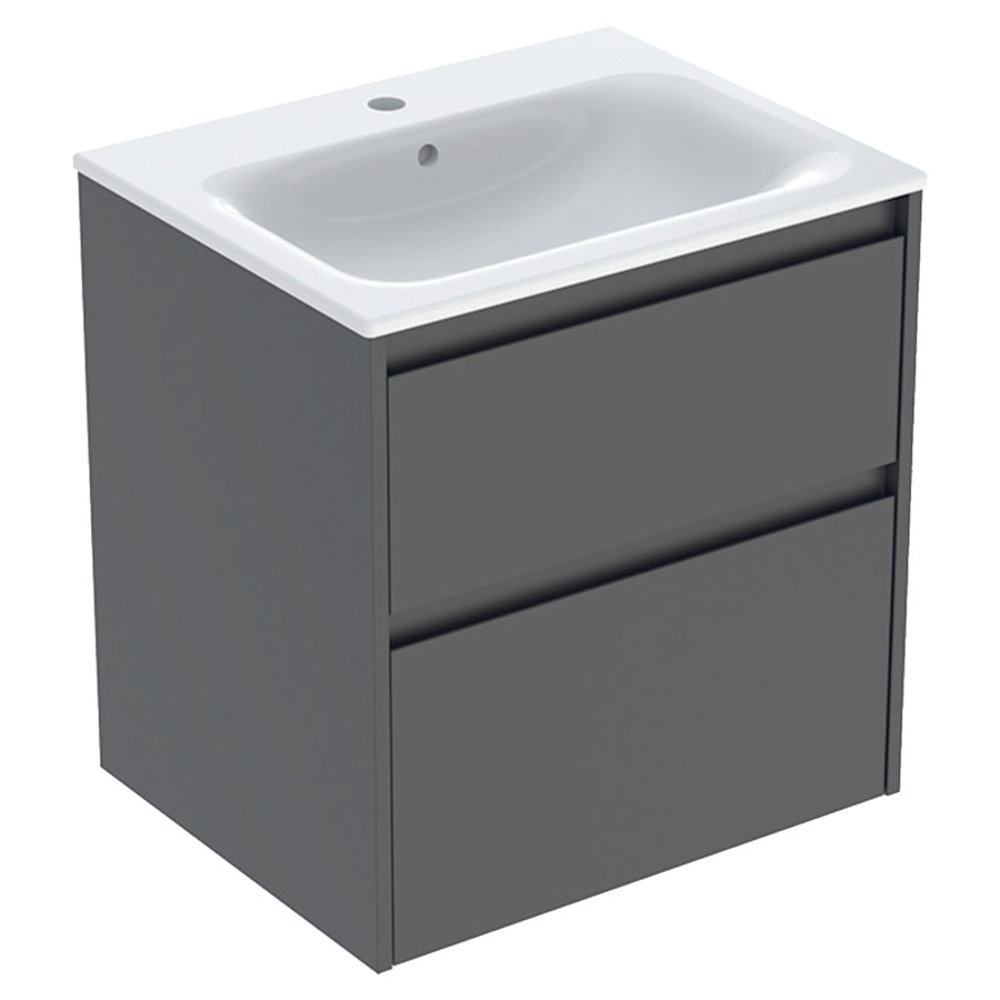 Combinaison de meuble RENOVA PLAN
60 x 62.1 x 48 cm
avec lavabo meuble blanc avec trop-plein
élément de tiroir, 2&nbsp;tiroirs
sans siphon gain de place
avec matériel de fixation