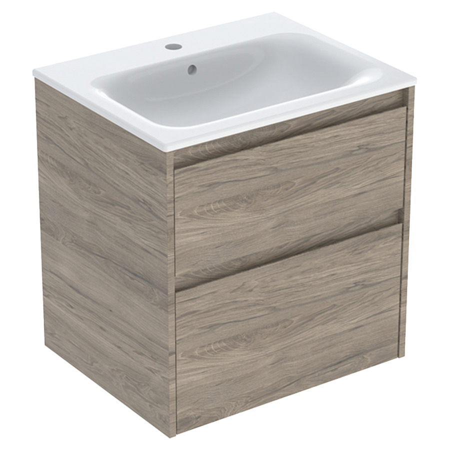 Combinaison de meuble RENOVA PLAN
60 x 62.1 x 48 cm
avec lavabo meuble blanc avec trop-plein
élément de tiroir, 2&nbsp;tiroirs
sans siphon gain de place
avec matériel de fixation
