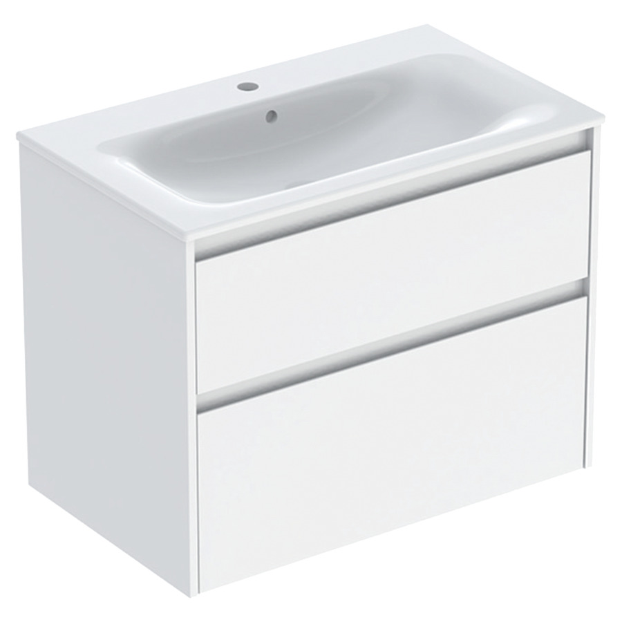 Combinaison de meuble RENOVA PLAN
80 x 62.1 x 48 cm
avec lavabo meuble blanc avec trop-plein
élément de tiroir, 2&nbsp;tiroirs
sans siphon gain de place
avec matériel de fixation
