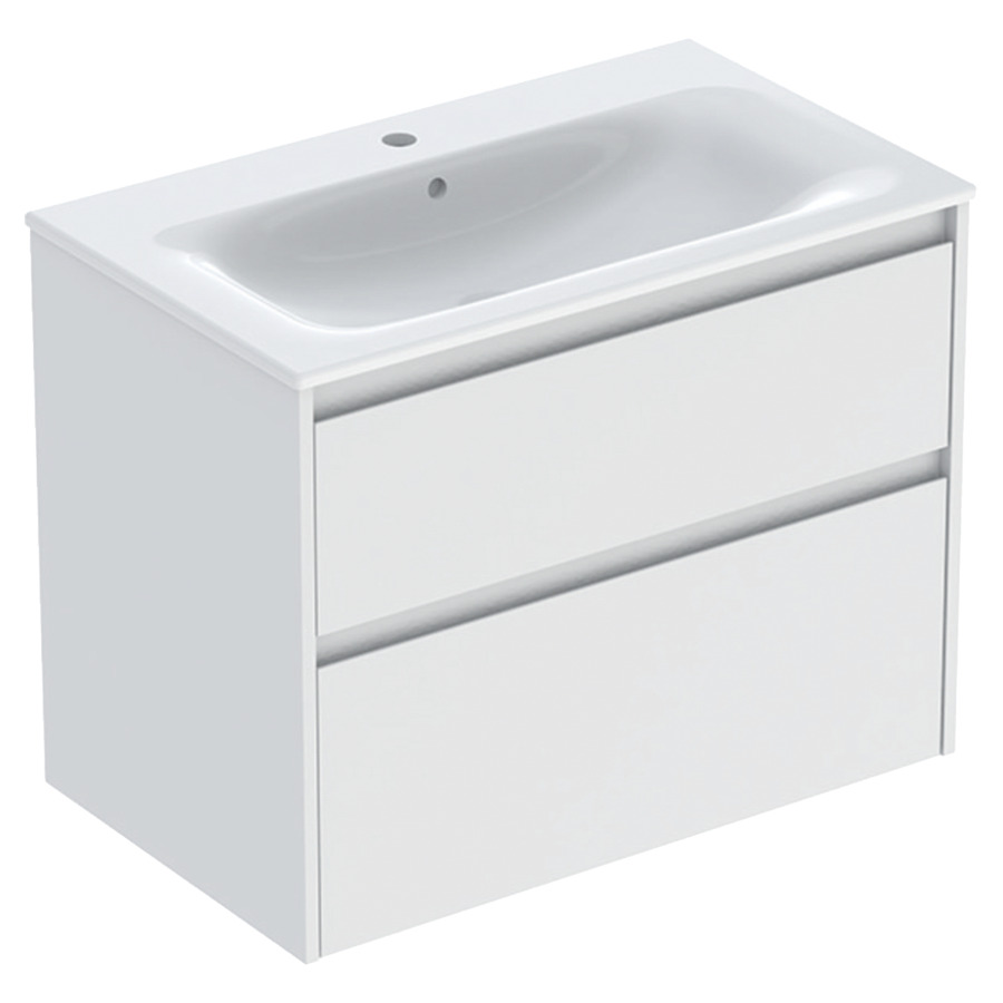 Combinaison de meuble RENOVA PLAN
80 x 62.1 x 48 cm
avec lavabo meuble blanc avec trop-plein
élément de tiroir, 2&nbsp;tiroirs
sans siphon gain de place
avec matériel de fixation
