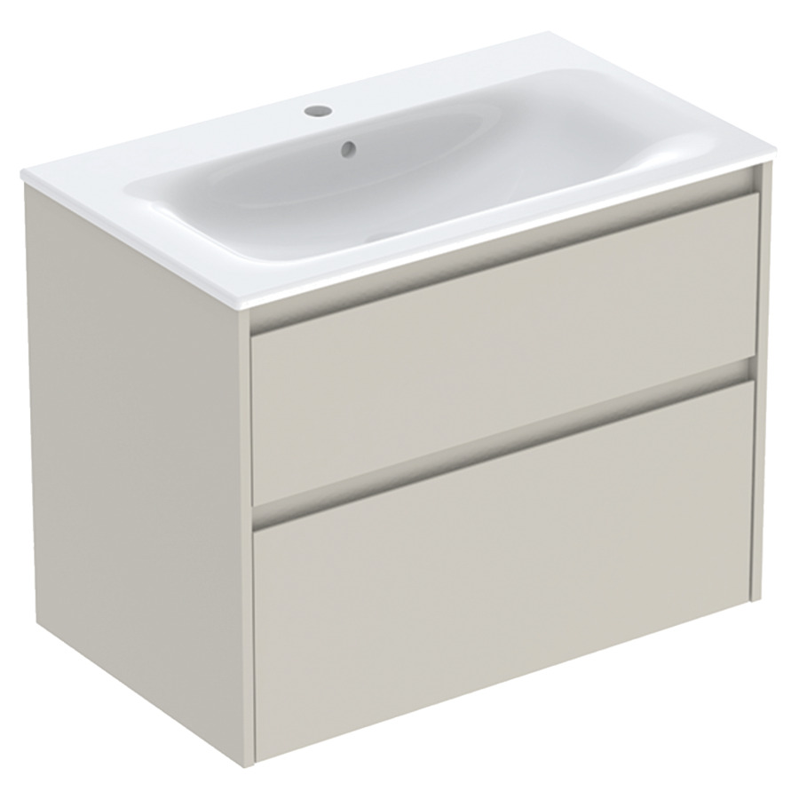 Combinaison de meuble RENOVA PLAN
80 x 62.1 x 48 cm
avec lavabo meuble blanc avec trop-plein
élément de tiroir, 2&nbsp;tiroirs
sans siphon gain de place
avec matériel de fixation