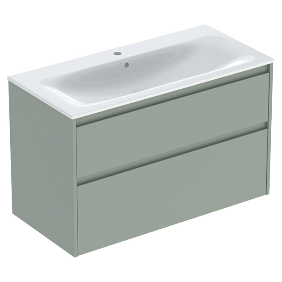Combinaison de meuble RENOVA PLAN
100 x 62.1 x 48 cm
avec lavabo meuble blanc avec trop-plein
élément de tiroir, 2&nbsp;tiroirs
sans siphon gain de place
avec matériel de fixation