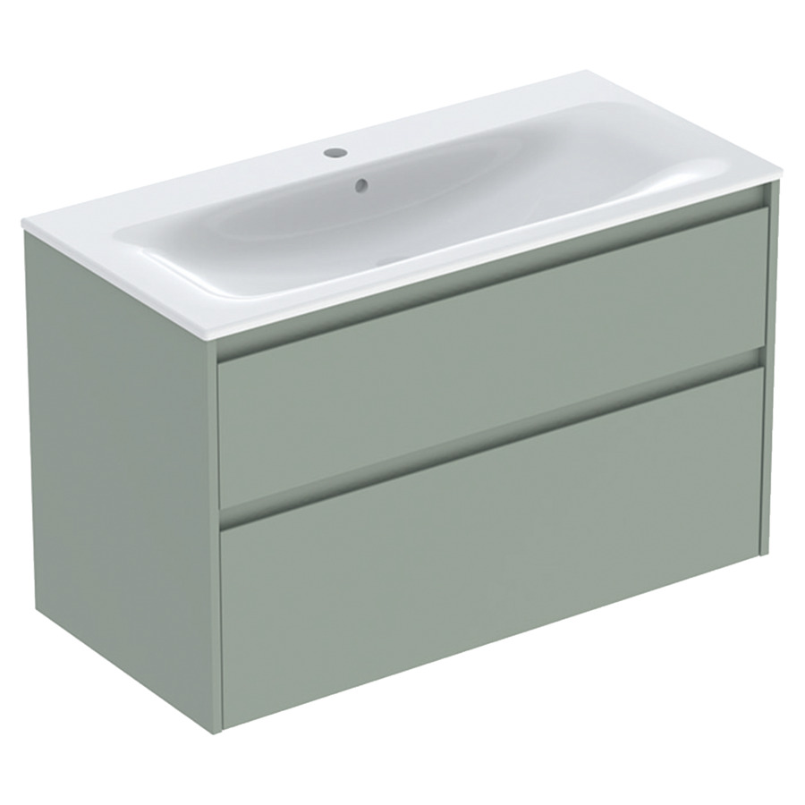 Combinaison de meuble RENOVA PLAN
100 x 62.1 x 48 cm
avec lavabo meuble blanc avec trop-plein
élément de tiroir, 2&nbsp;tiroirs
sans siphon gain de place
avec matériel de fixation
