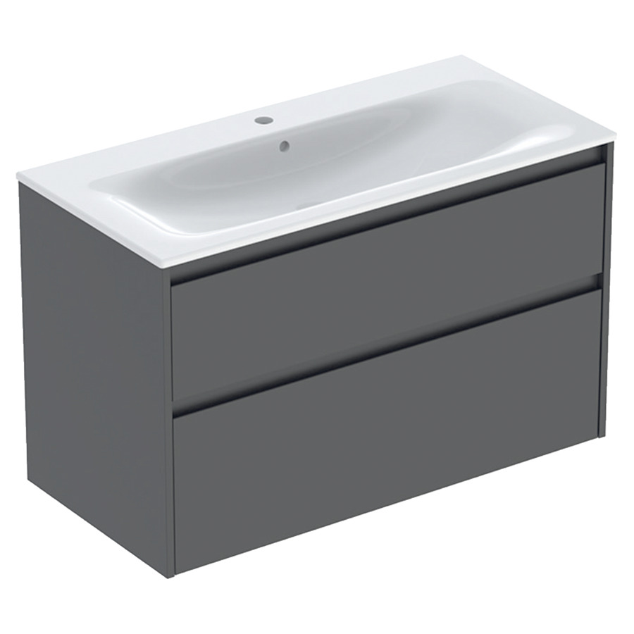 Combinaison de meuble RENOVA PLAN
100 x 62.1 x 48 cm
avec lavabo meuble blanc avec trop-plein
élément de tiroir, 2&nbsp;tiroirs
sans siphon gain de place
avec matériel de fixation