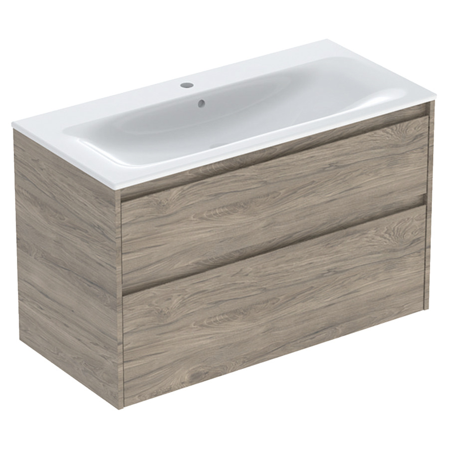 Combinaison de meuble RENOVA PLAN
100 x 62.1 x 48 cm
avec lavabo meuble blanc avec trop-plein
élément de tiroir, 2&nbsp;tiroirs
sans siphon gain de place
avec matériel de fixation
