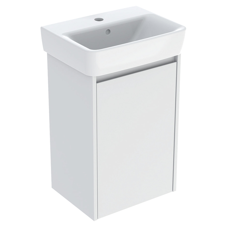 Combinaison de meuble RENOVA PLAN
45 x 69.7 x 34 cm
avec lave-mains blanc avec trop-plein
armoire de tablette, 1&nbsp;porte
charnière à gauche ou à droite
1&nbsp;tablette, réglable
avec matériel de fixation