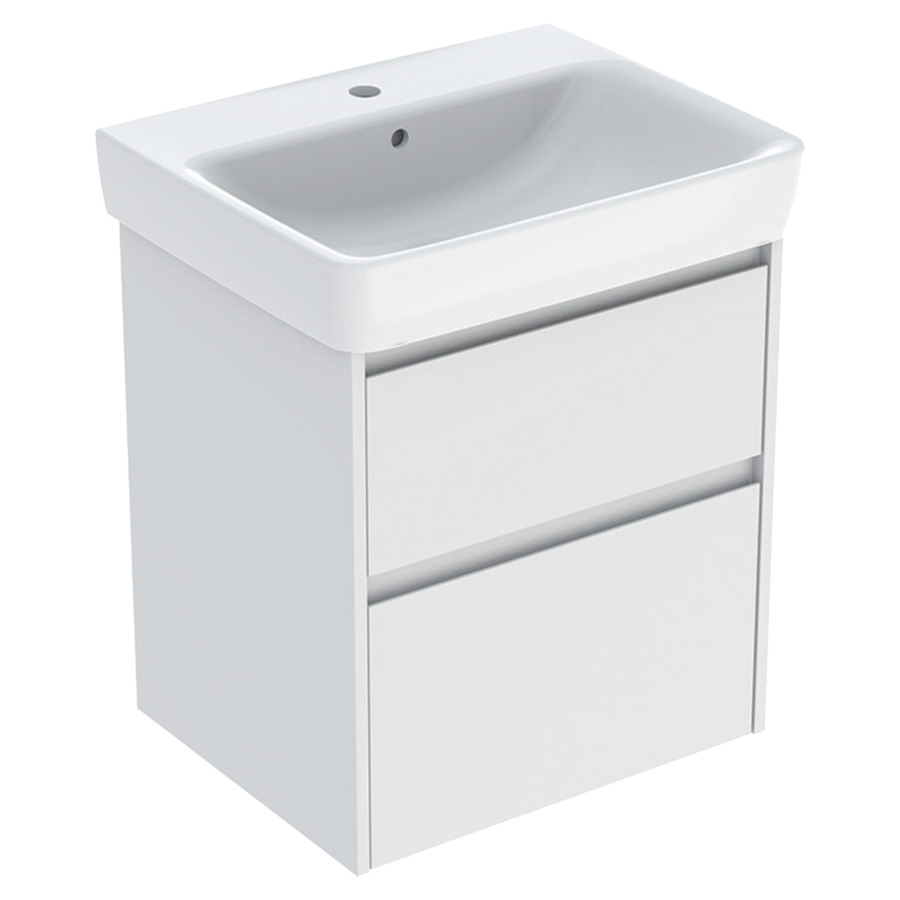 Combinaison de meuble RENOVA PLAN
60 x 69.7 x 44.6 cm
avec lavabo blanc avec trop-plein
élément de tiroir, 2&nbsp;tiroirs
avec matériel de fixation