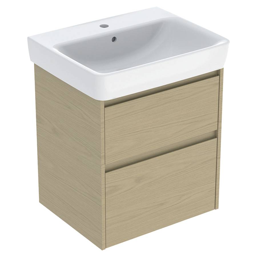Combinaison de meuble RENOVA PLAN
60 x 69.7 x 44.6 cm
avec lavabo blanc avec trop-plein
élément de tiroir, 2&nbsp;tiroirs
avec matériel de fixation