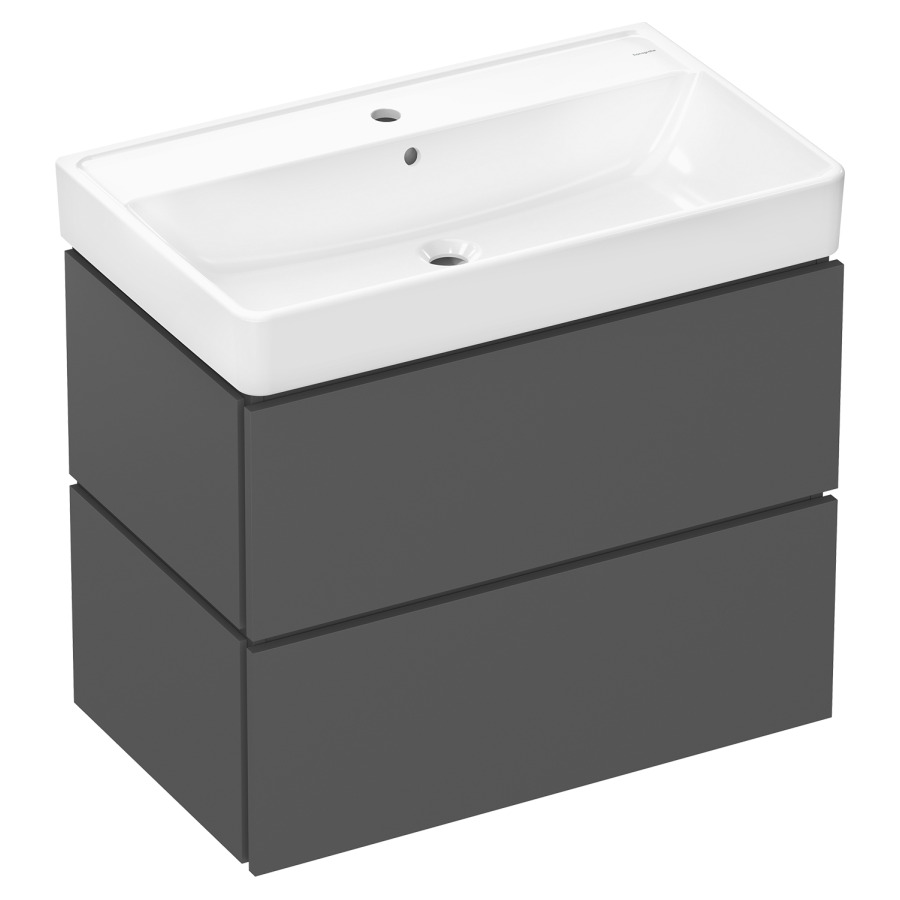 Möbelkombination Xilesa E
80 x 72.5 x 48 cm
mit Waschtisch Xanuia Q, Keramik
1 Armaturenloch, mit Überlauf
Schubladenelement, 2 Schubladen
mit SoftClose
ohne Raumsparsifon 105022