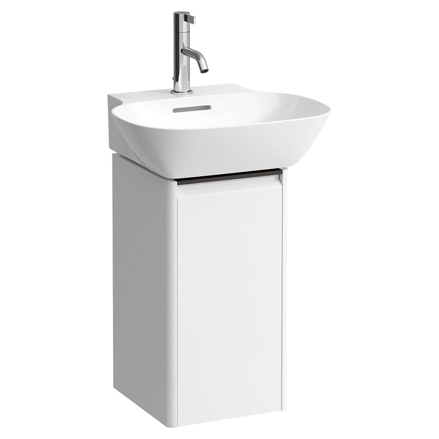 Élément inférieur INO
27,5 x 51,5 x 29,5 cm
armoire de tablette, 1 porte
charnière à gauche
pour lave-mains 211 334/335