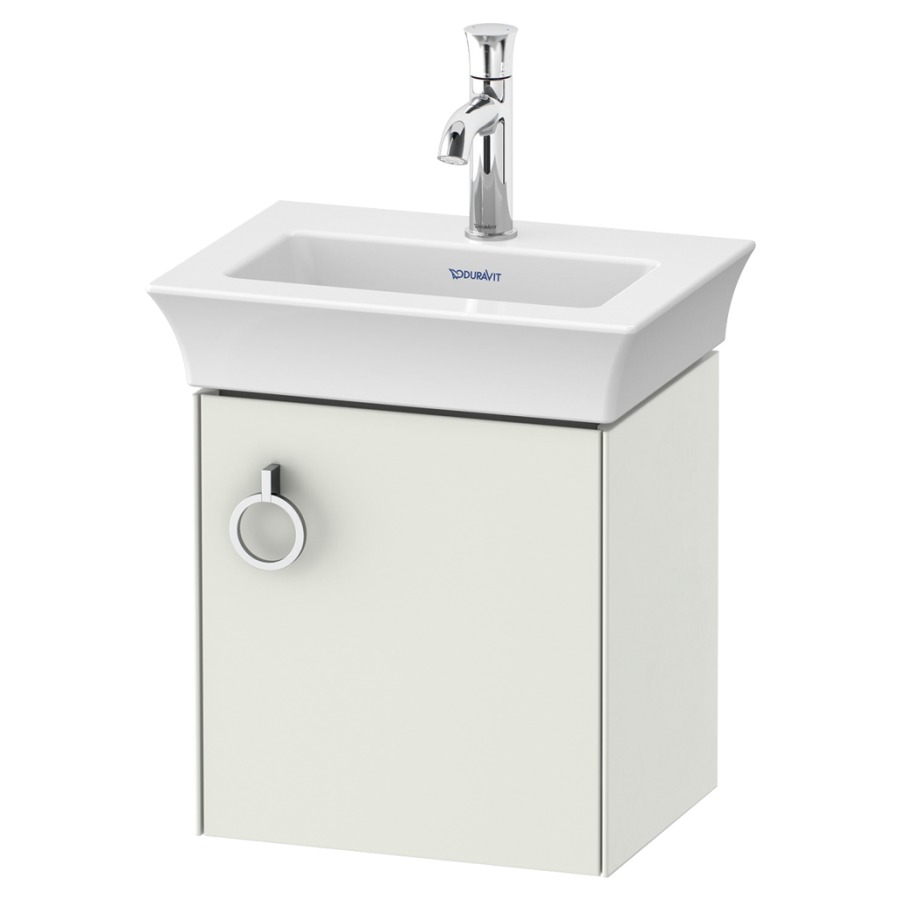 Unterbau WHITE TULIP
38,4 x 41,0 x 29,8 cm
Tablarschrank, 1 Türe, Band
rechts, Griff: Chrom Hochglanz