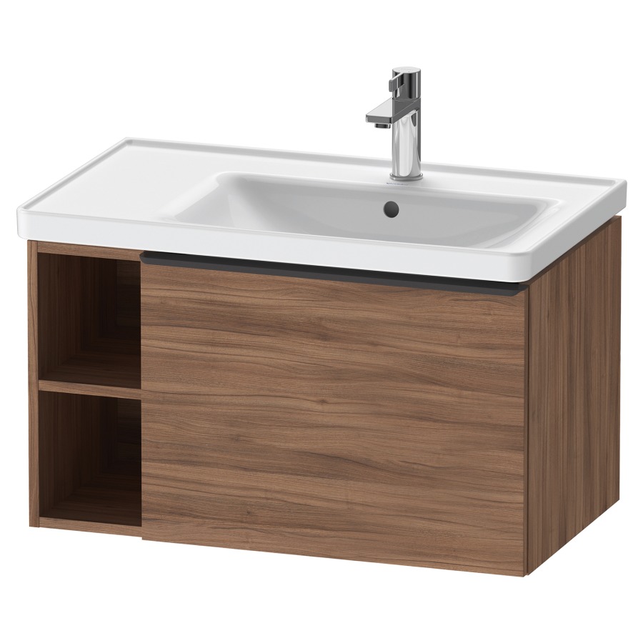 Élément inférieur D-NEO
78,4 x 44,0 x 45,2 cm
élément à 1 tiroir
2 niches ouvertes à gauche
poignée: noir diamant
pour lavabo 212 952