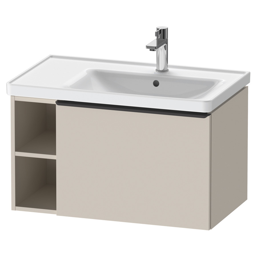 Élément inférieur D-NEO
78,4 x 44,0 x 45,2 cm
élément à 1 tiroir
2 niches ouvertes à gauche
poignée: noir diamant
pour lavabo 212 952