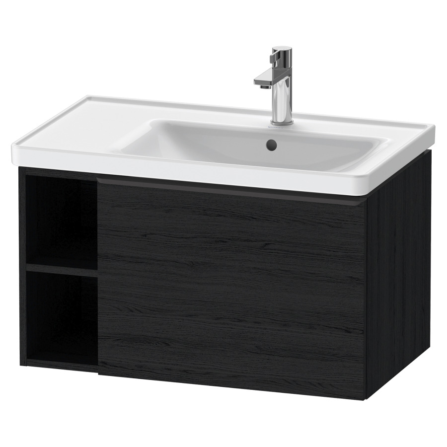 Élément inférieur D-NEO
78,4 x 44,0 x 45,2 cm
élément à 1 tiroir
2 niches ouvertes à gauche
poignée: noir diamant
pour lavabo 212 952