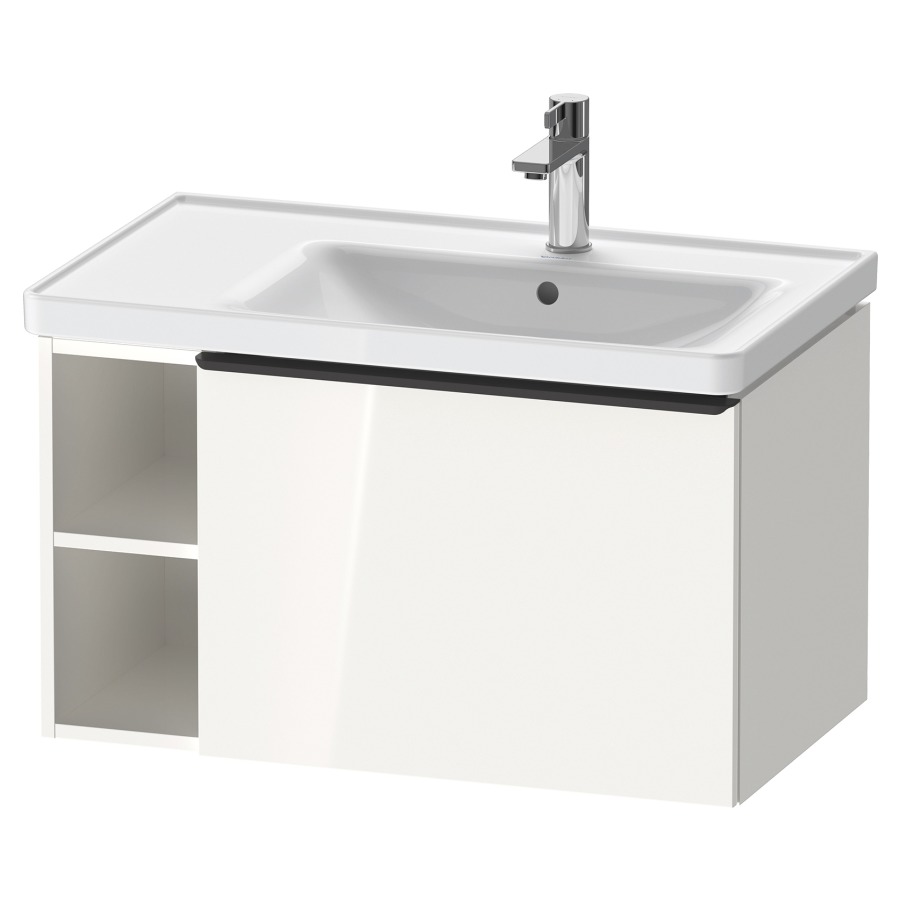 Élément inférieur D-NEO
78,4 x 44,0 x 45,2 cm
élément à 1 tiroir
2 niches ouvertes à gauche
poignée: noir diamant
pour lavabo 212 952