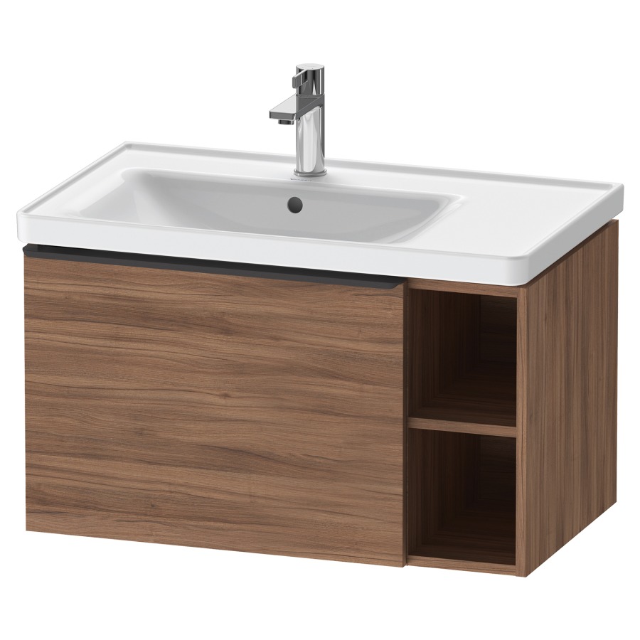 Élément inférieur D-NEO
78,4 x 44,0 x 45,2 cm
élément à 1 tiroir
2 niches ouvertes à droite
poignée: noir diamant
pour lavabo 212 951