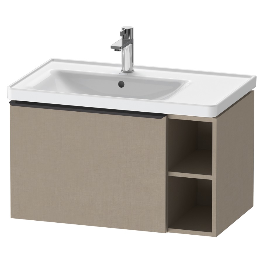Élément inférieur D-NEO
78,4 x 44,0 x 45,2 cm
élément à 1 tiroir
2 niches ouvertes à droite
poignée: noir diamant
pour lavabo 212 951