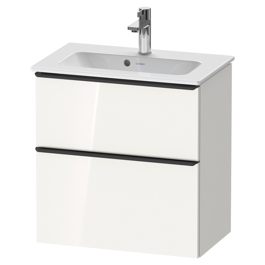 Élément inférieur D-NEO
Compact, 61,0 x 62,5 x 37,2 cm
élément à 2 tiroirs
poignée: noir diamant
pour lavabo 211 380