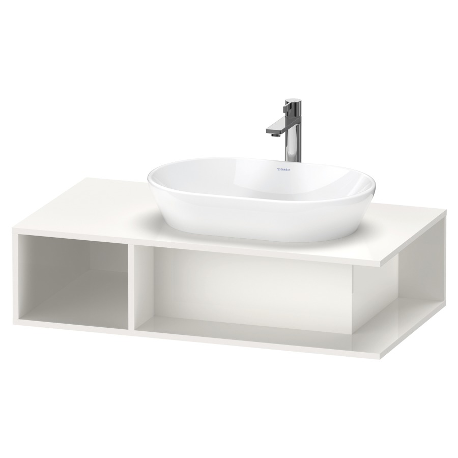 Élément inférieur D-NEO
100,0 x 26,0 x 55,0 cm
niche ouverte à gauche
pour lavabo à poser à droite
avec plaque de recouvrement