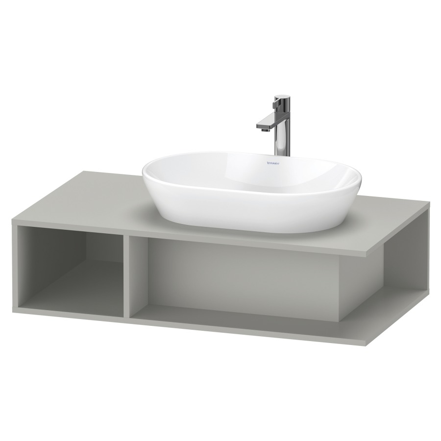 Élément inférieur D-NEO
100,0 x 26,0 x 55,0 cm
niche ouverte à gauche
pour lavabo à poser à droite
avec plaque de recouvrement