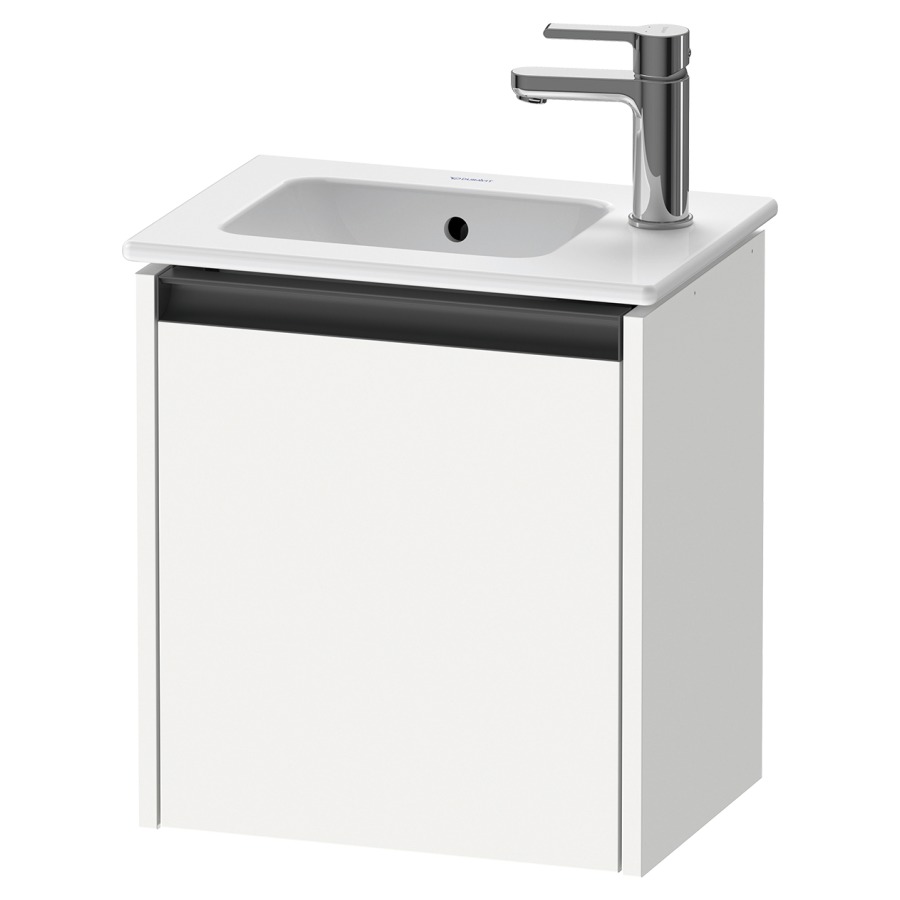 Élément inférieur KETHO.2
41,0 x 44,0 x 29,2 cm
suspendu, armoire de tablette
1 porte, charnières à gauche
pour lavabo 211 378, 211 382