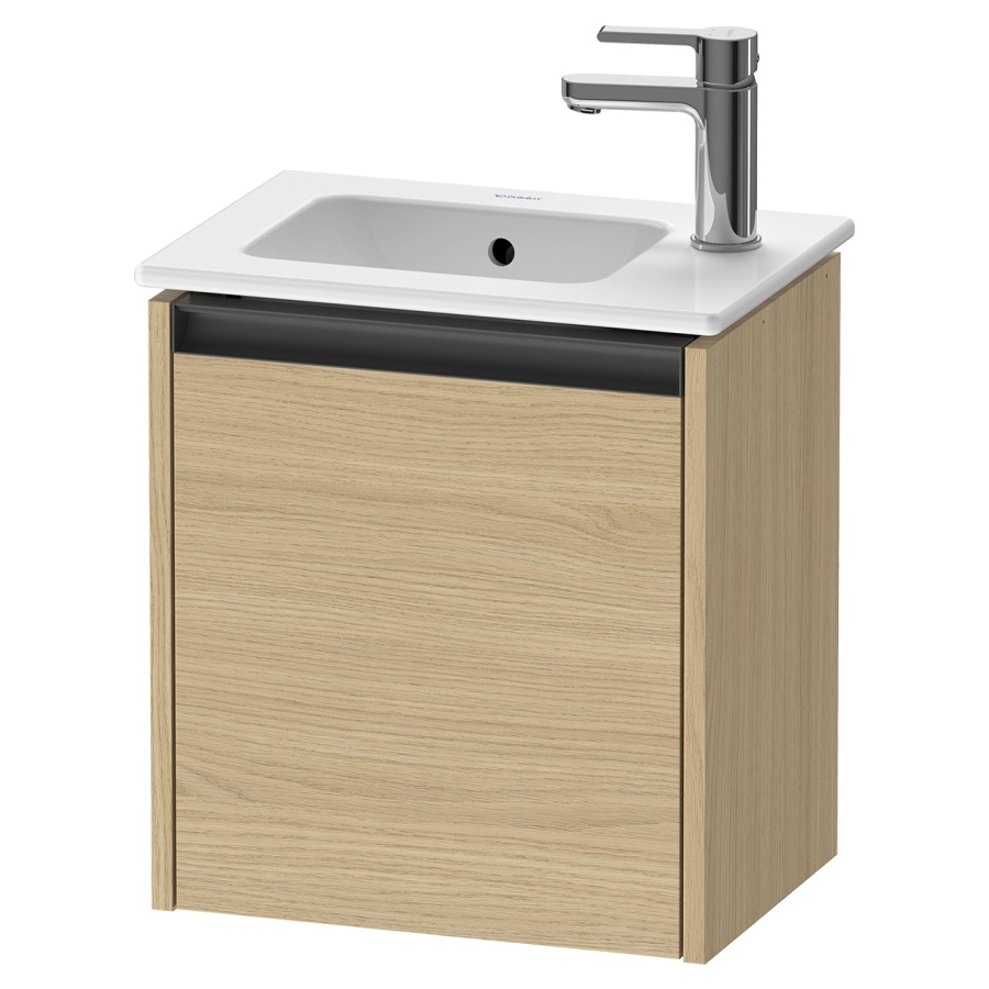 Élément inférieur KETHO.2
41,0 x 44,0 x 29,2 cm
suspendu, armoire de tablette
1 porte, charnières à gauche
pour lavabo 211 378, 211 382