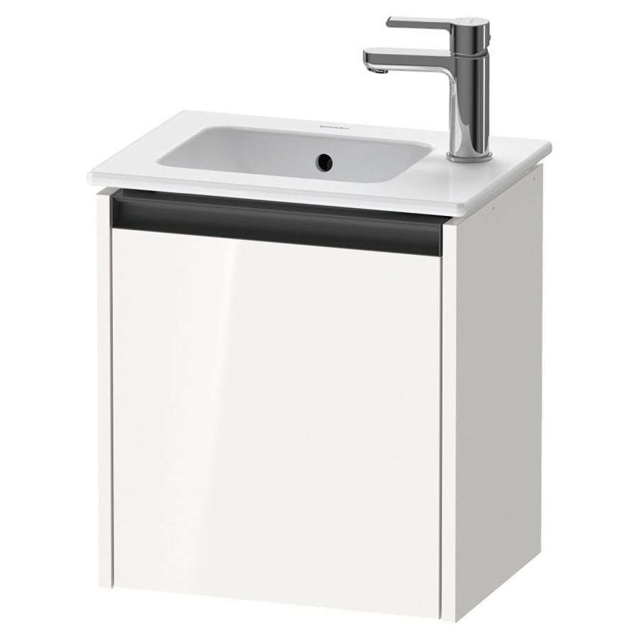 Élément inférieur KETHO.2
41,0 x 44,0 x 29,2 cm
suspendu, armoire de tablette
1 porte, charnières à droite
pour lavabo 211 378, 211 382