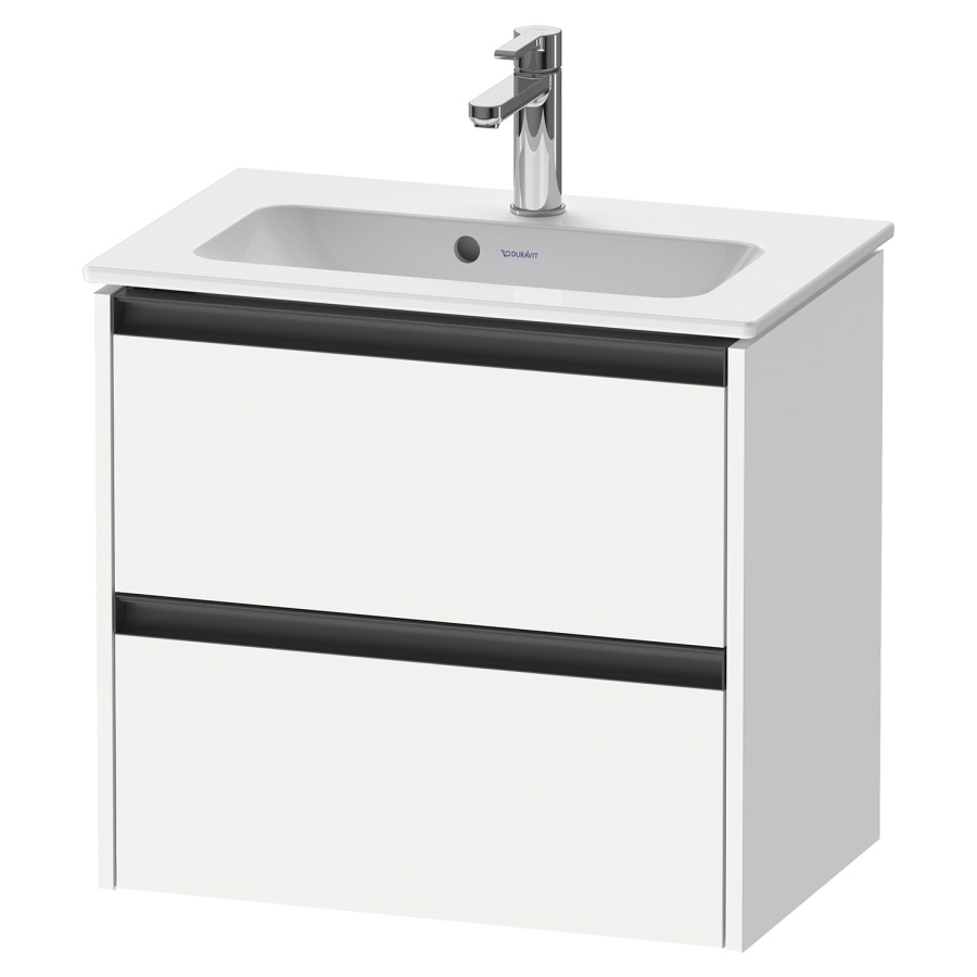 Élément inférieur KETHO.2
Compact, 61,0 x 54,9 x 39,0 cm
suspendu, élément à 2 tiroirs
pour lavabo 211 380