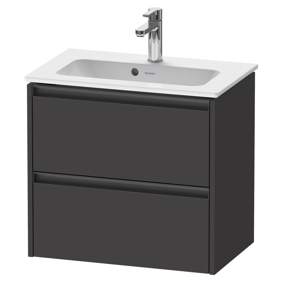 Élément inférieur KETHO.2
Compact, 61,0 x 54,9 x 39,0 cm
suspendu, élément à 2 tiroirs
pour lavabo 211 380