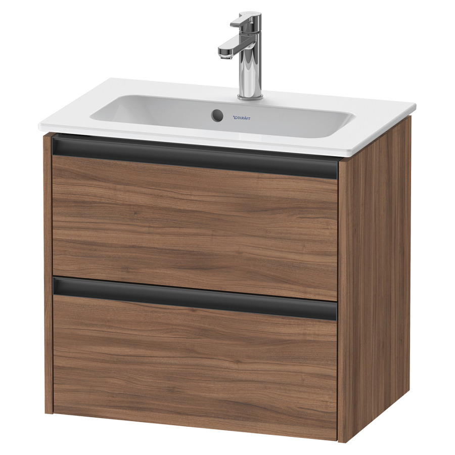 Élément inférieur KETHO.2
Compact, 61,0 x 54,9 x 39,0 cm
suspendu, élément à 2 tiroirs
pour lavabo 211 380